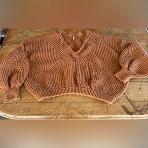 Free People V neck Sweater